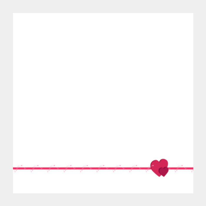 Square Art Prints, Feel My Love (white) Square Art Prints