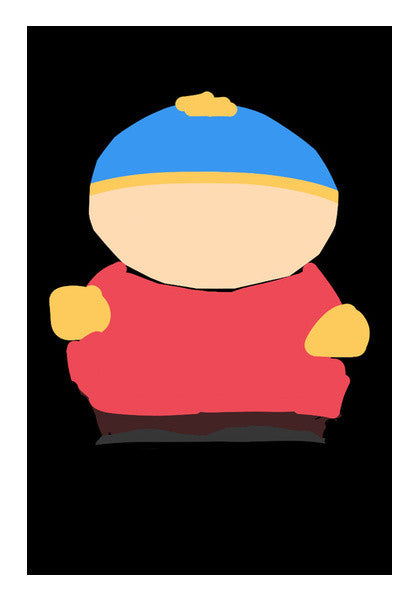 Eric Cartman South Park Minimal Sketch Doodle Artwork (Childhood/Cartoon) Wall Art