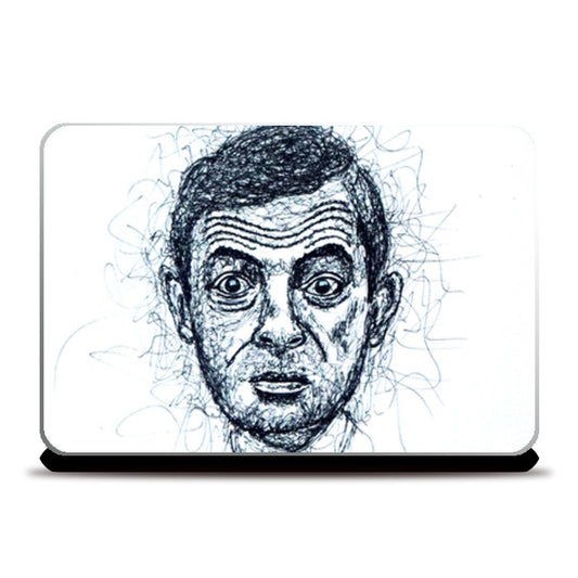Mr Bean Scribbling Laptop Skins
