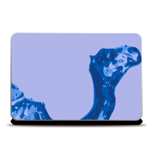 Laptop Skins, Abstract Camel Blue Laptop Skin