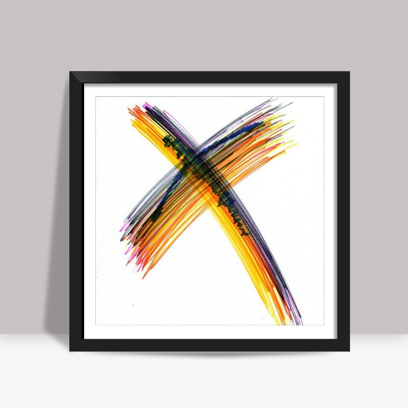 The Departing Saint Square Art Prints