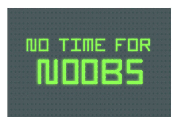 Wall Art, No time for noobs Wall Art