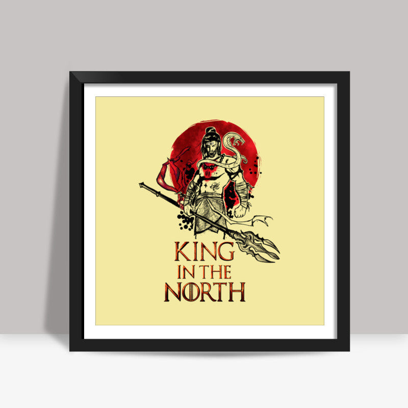 Shiva-king in the north Square Art Prints