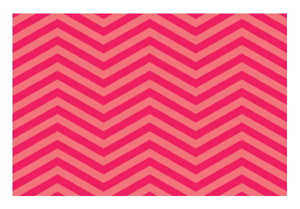 Light Pink and Dark Pink Zig Zag Wall Art