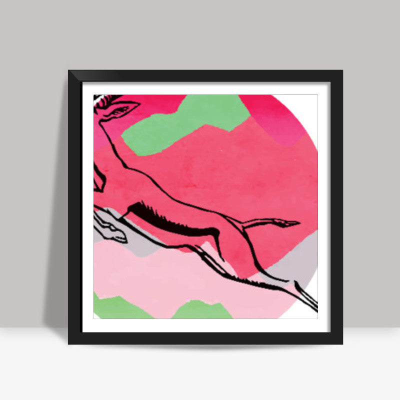 Over Moony Mountains Square Art | Lotta Farber
