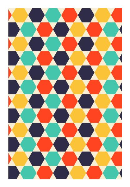 PosterGully Specials, Multi colored repetition shape background Wall Art