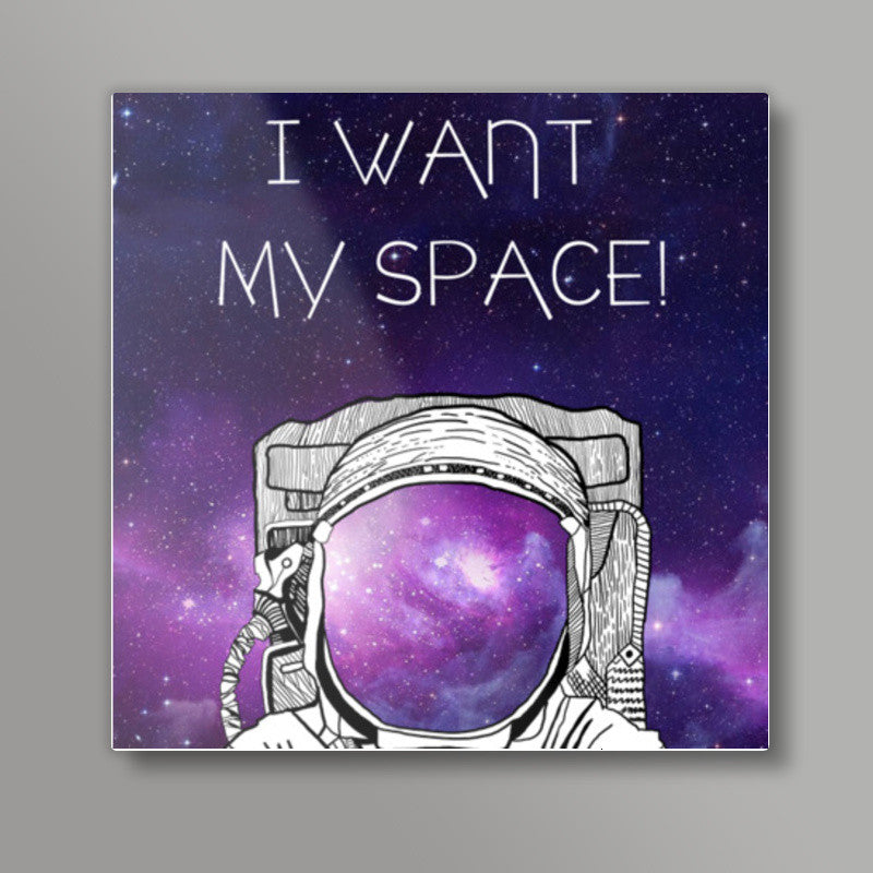 SPACE MAN! Square Art Prints