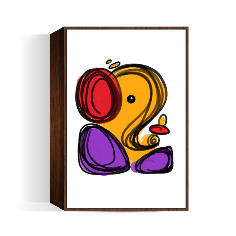 Little Ganesha Wall art | Raviraj Kumbhar