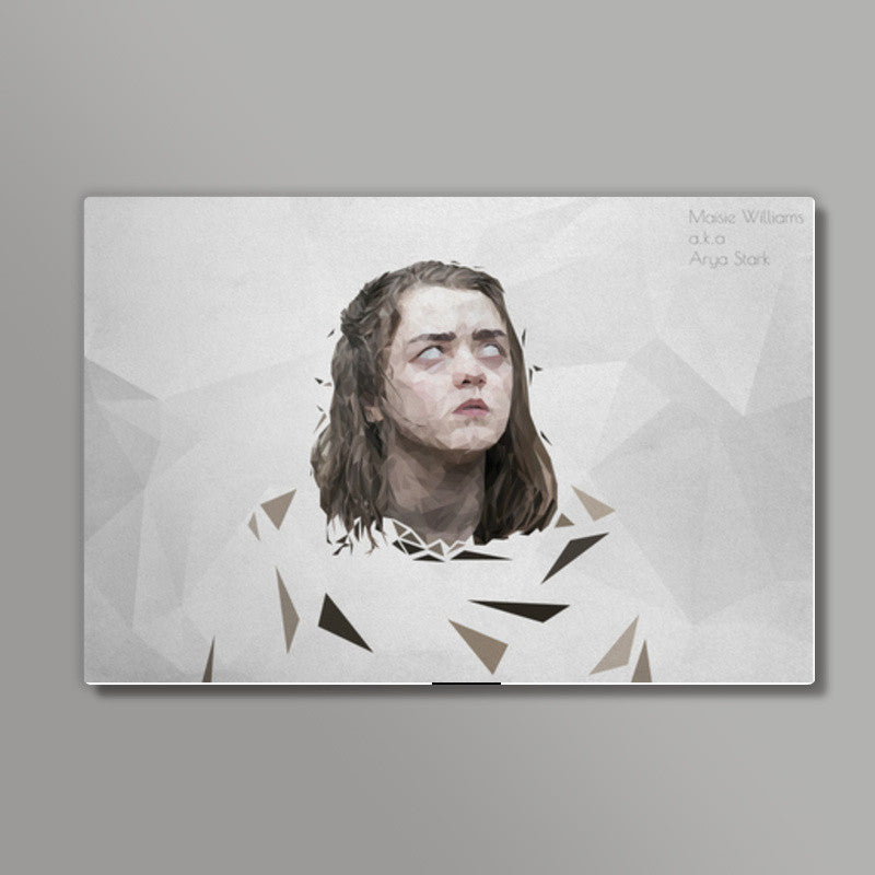 arya stark polygon art || maisie williams || Wall Art