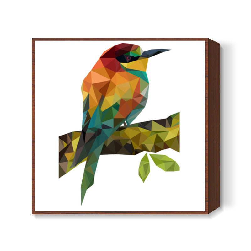 Poly Bird Square Art Prints