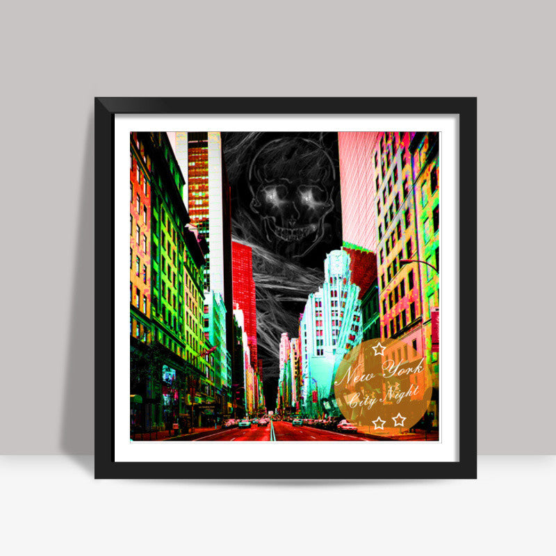 City Night Square Art Prints