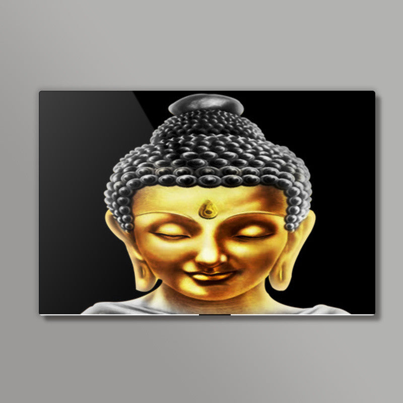 Gautam Buddha Golden Wall Art