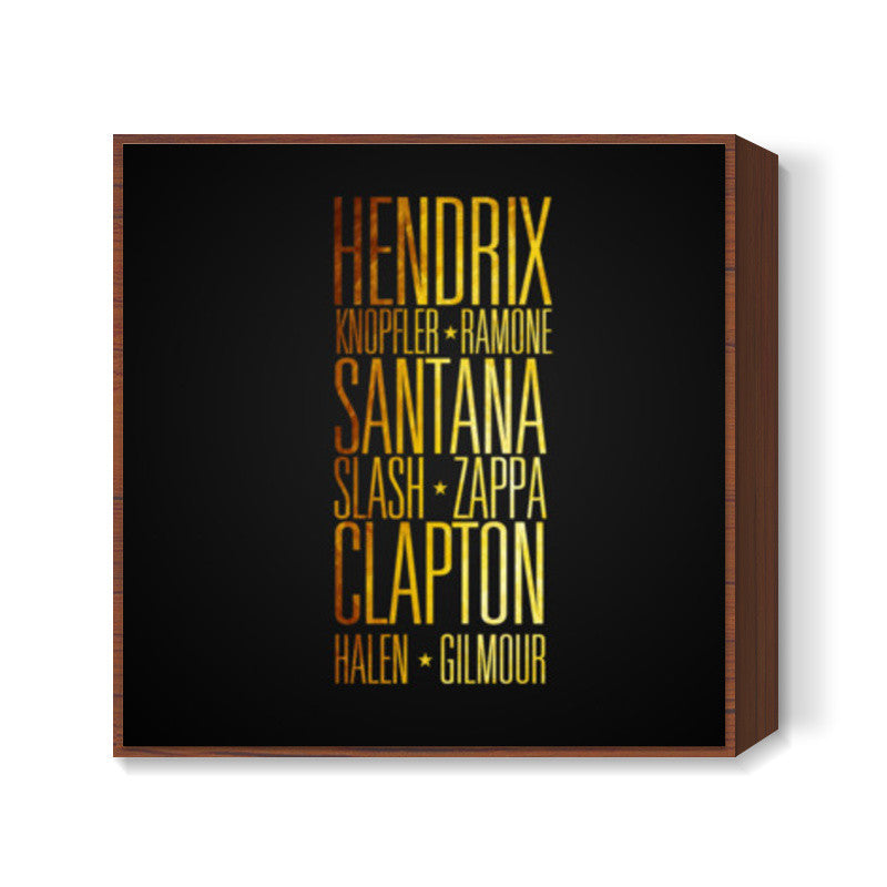 Guitar Legends Square Art Prints