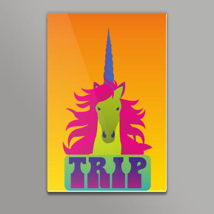 Trip says the unicorn Poster | Dhwani Mankad