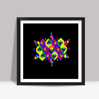 Cube Dimension Square Art Prints