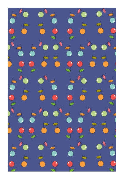 Seamless Fruits Pattern Art PosterGully Specials