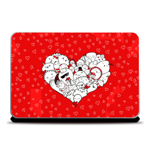 Happymess | Doodle | Love Laptop Skins
