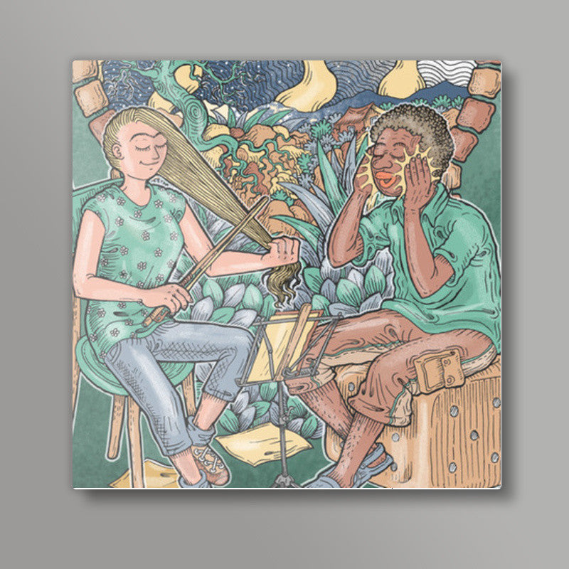 The Music Makers Square Art Prints