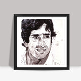 Bollywood star Shashi Kapoor won hearts with his special smile Square Art Prints