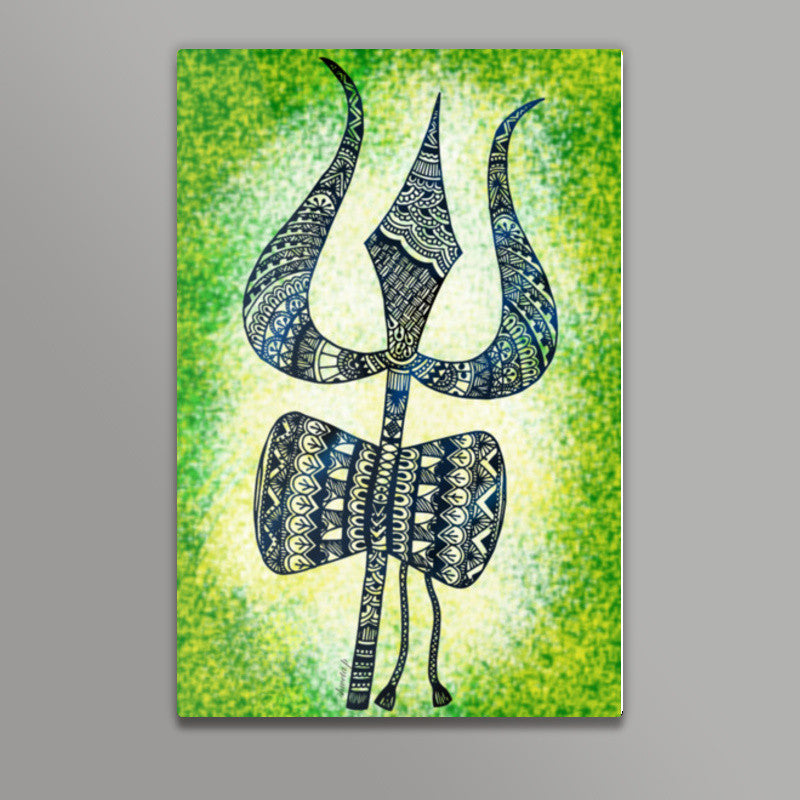 Shivas Trishul Wall Art