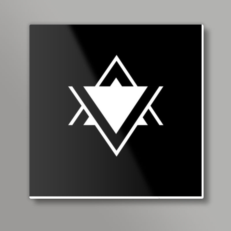 Geometric Star Square Print Square Art Prints