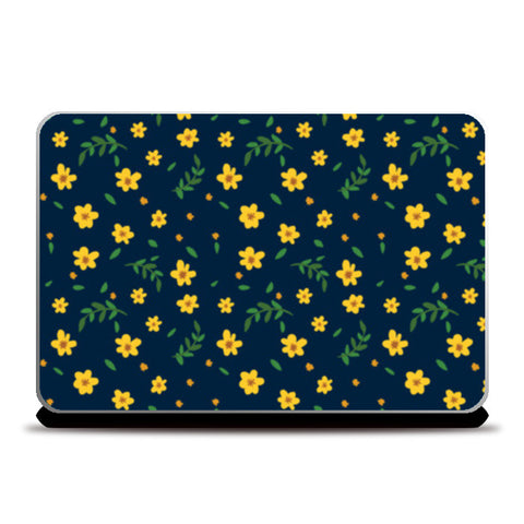 Yellow Flowers Laptop Skins