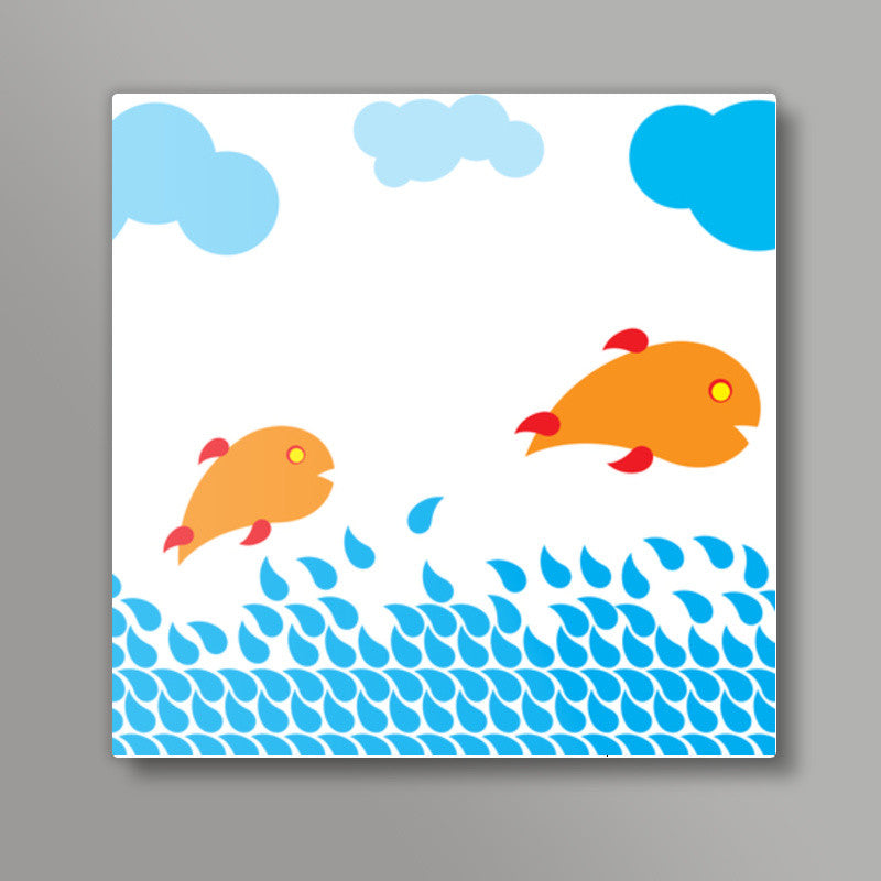 Water is life Square Art Prints