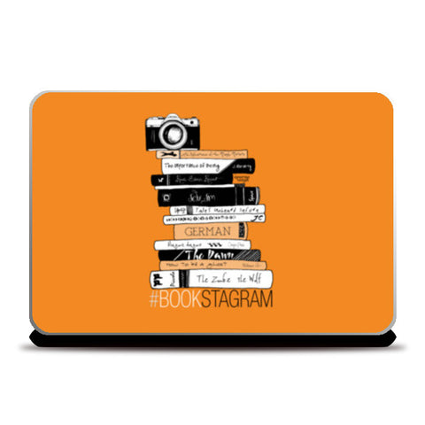 Bookstagram (Orange) Laptop Skins
