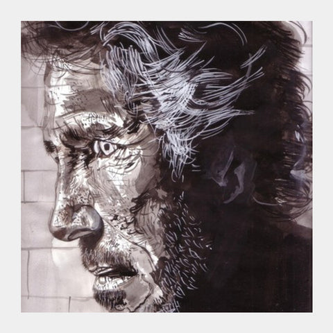 Roger Waters adds life to music and music to life Square Art Prints