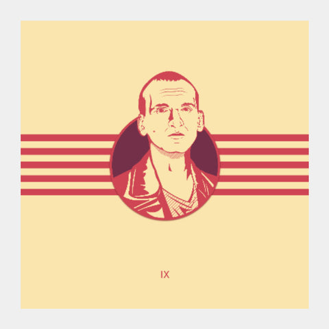 Square Art Prints, Doctor Who - Ninth Doctor