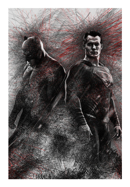 Superman vs Batman- Dawn Of Justice Wall Art