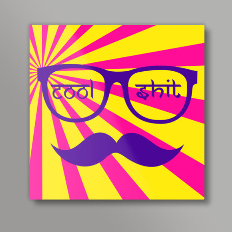 Cool Shit : Retro style Square Art Prints