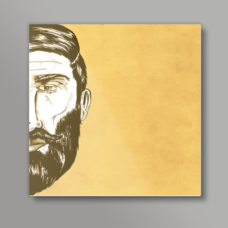 Bearded Square Art Prints