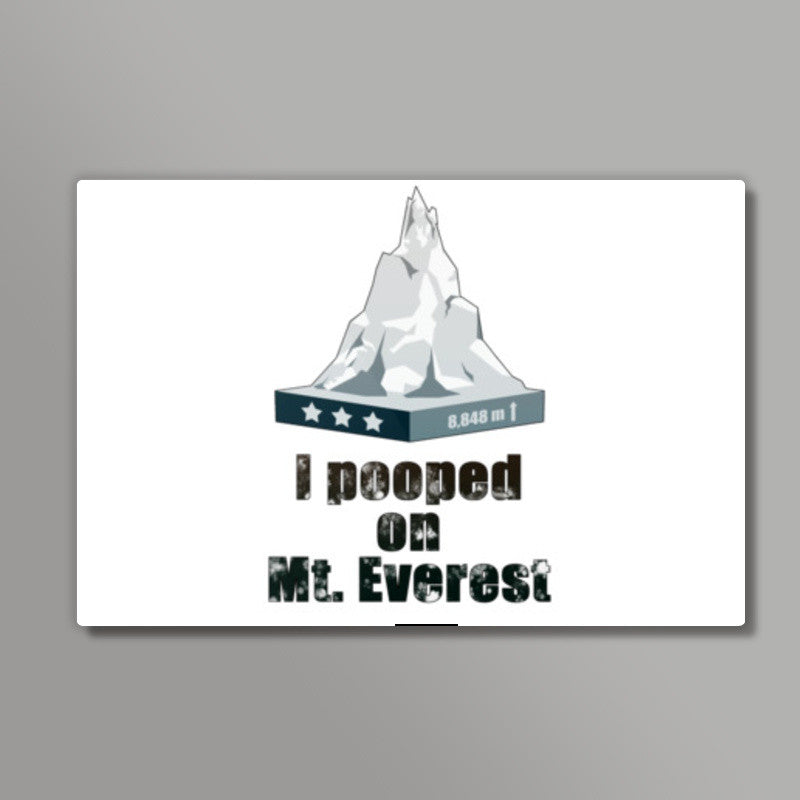 I pooped on Mount Everest Wall Art