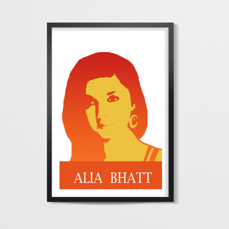 Alia Bhatt Bollywood Actress Pop Art Wall Art