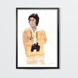 Bollywood superstar Amitabh Bachchan played the virtuous protagonist in several blockbusters Wall Art