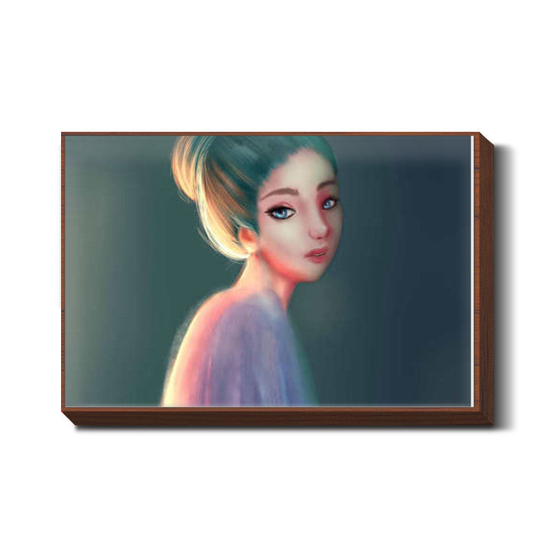 Digital portrait illustration Wall Art