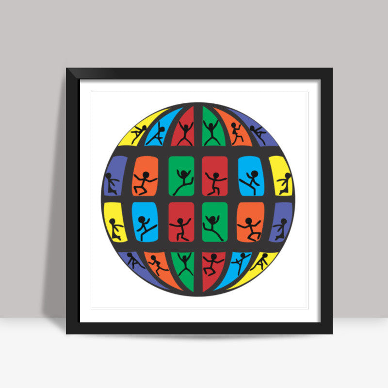ESCAPE THE WORLD- CW Square Art Prints