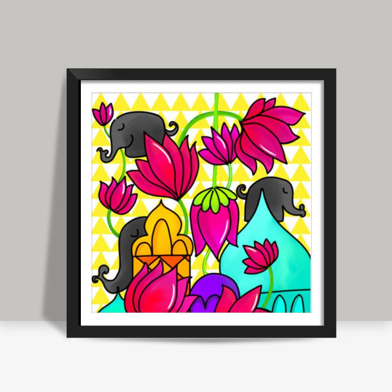 Psychedelic Square Art Prints