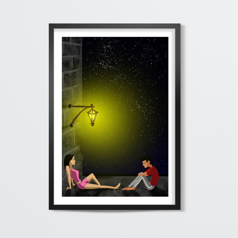 Terrace couple Wall Art