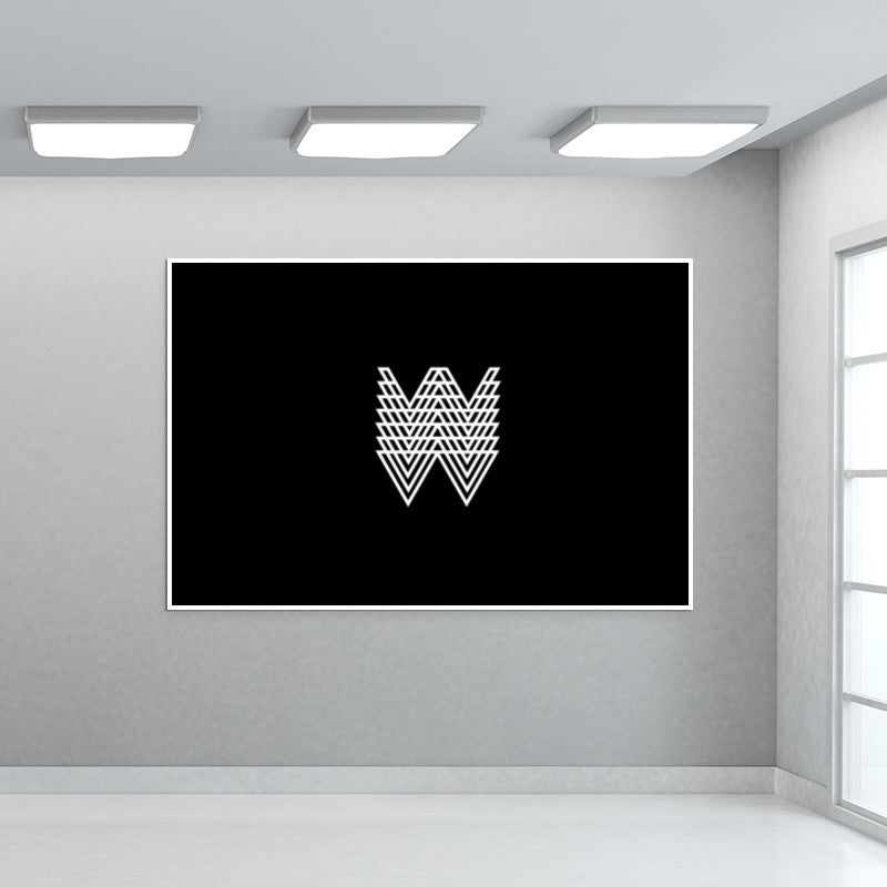 Abstract W Wall Art Wall Art
