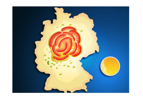 Wall Art, Food Maps - Germany Wall Art