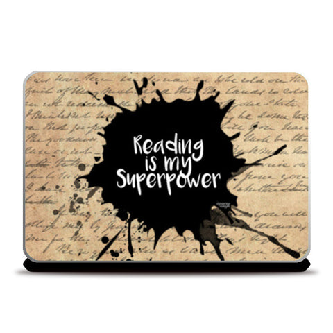 Reading is my Superpower (Vintage Paper) Laptop Skins