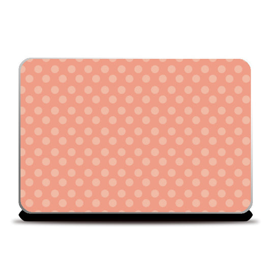 Peach Dots Laptop Skins