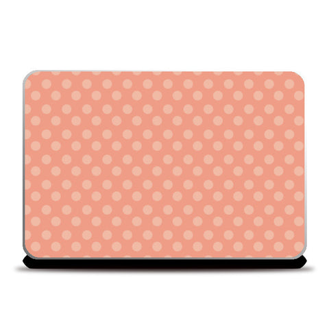 Peach Dots Laptop Skins
