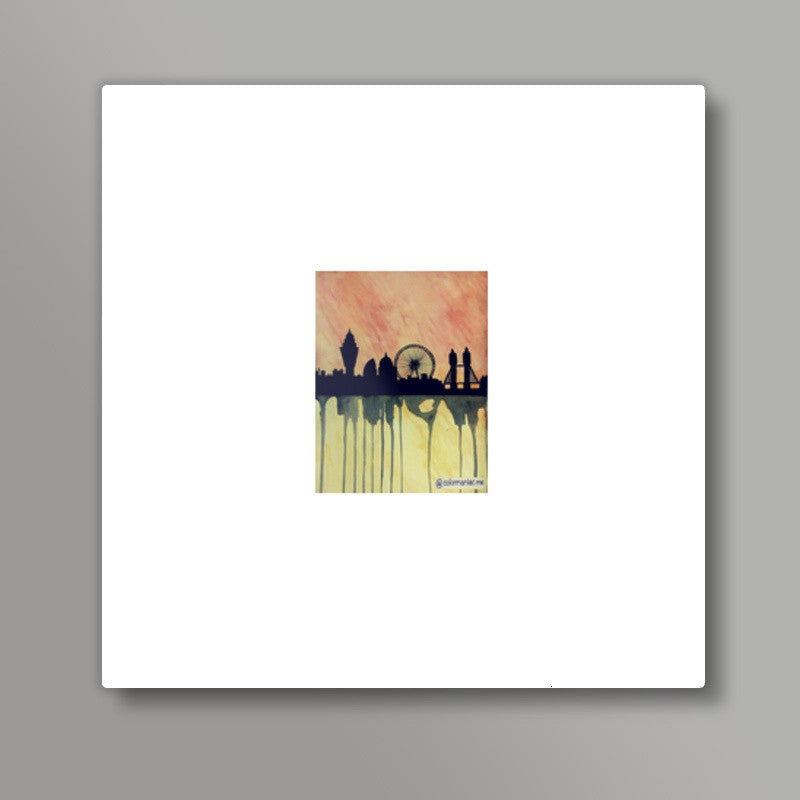 london skyline Square Art Prints