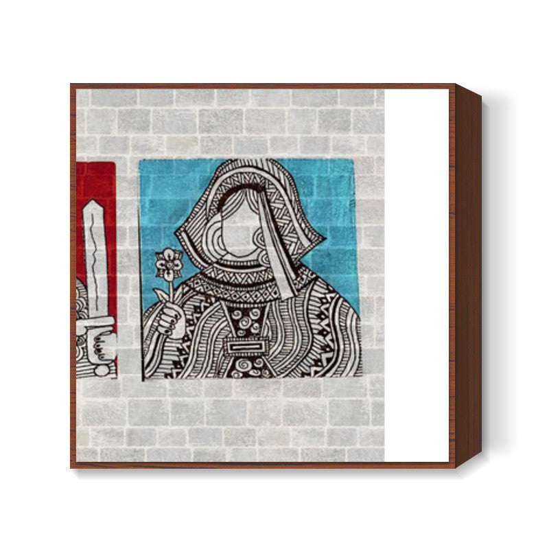 roi et reine Square Art Prints