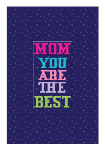 PosterGully Specials, Typographic Best Mom Wall Art