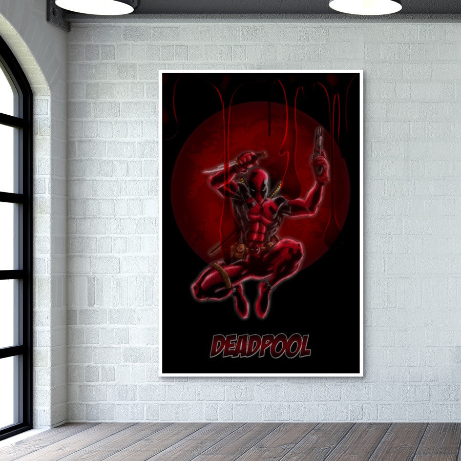 Deadpool Moon Artwork