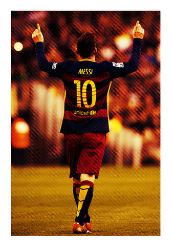 Lionel Messi After Goal | #Footballfan Wall Art